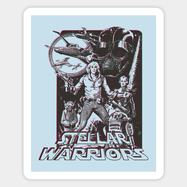 Stellar Warriors Magnet by Doc Multiverse Designs